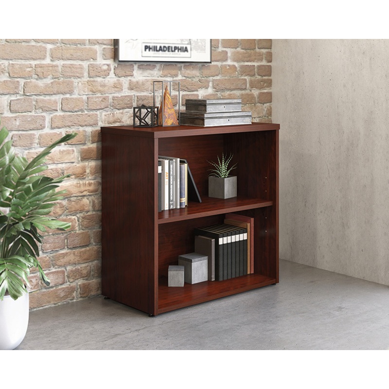 Affirm 2-Shelf Commercial Bookcase Classic Cherry (431915)  Sauder