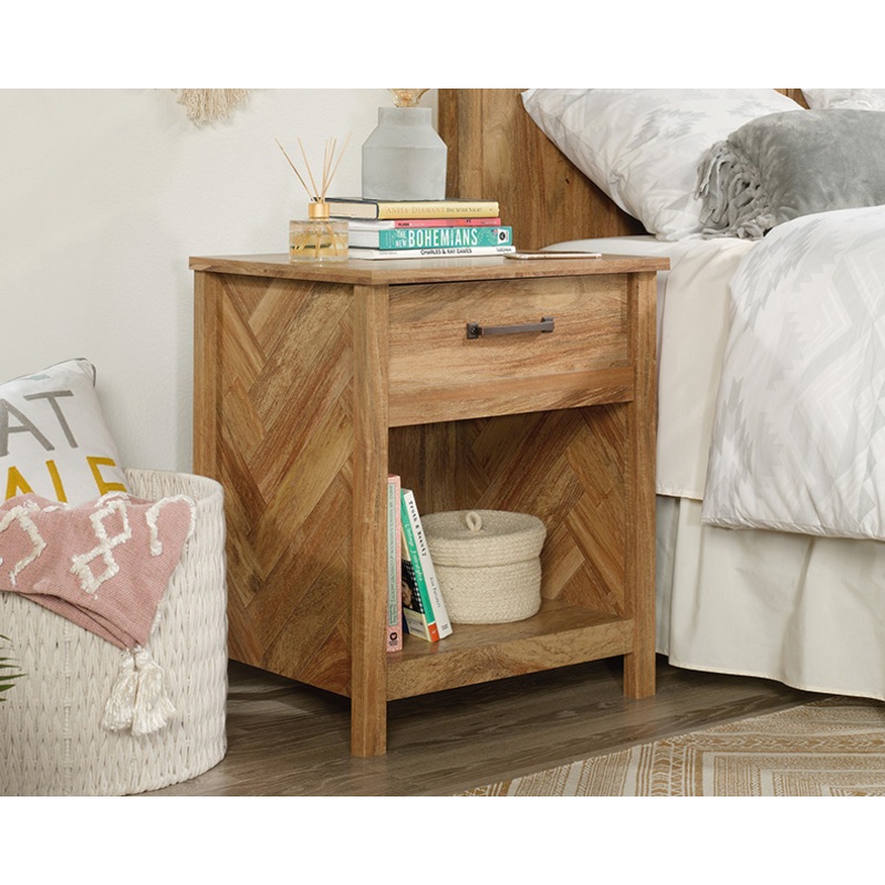 Cannery Bridge 1-Drawer Nightstand Sindoori Mango (424188)  Sauder