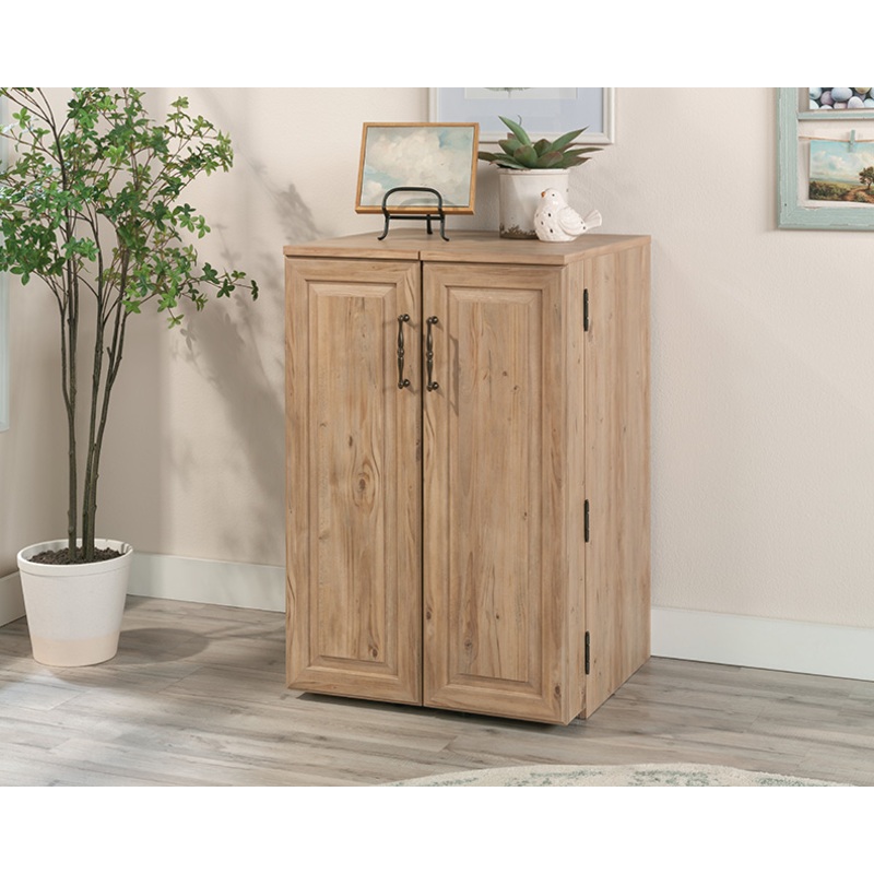 Craft Works Rolling Craft Workstation Khaki Pine (435234)  Sauder