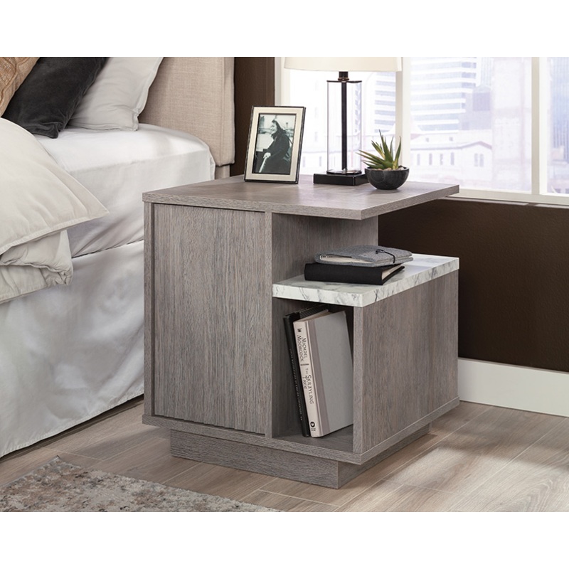 East Rock Contemporary Nightstand Ashen Oak (431756)  Sauder