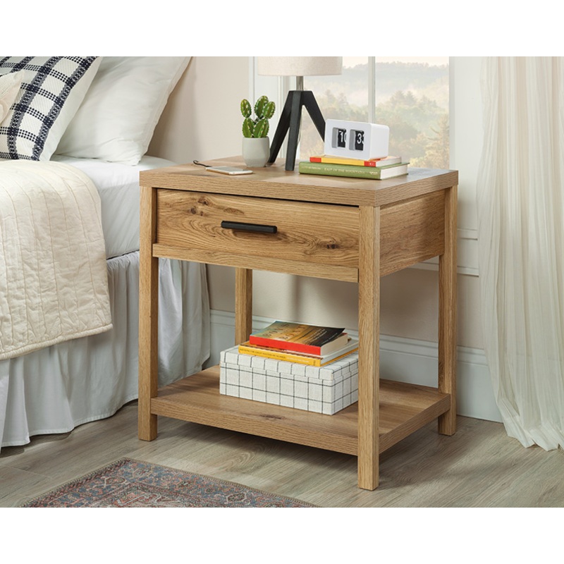 Erie 1-Drawer Night Stand Timber Oak (436978)  Sauder