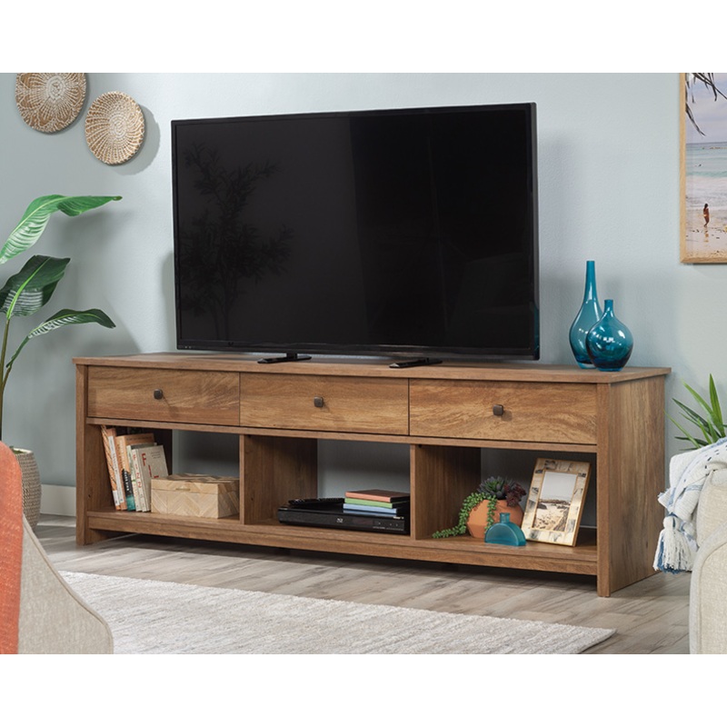 River Ranch TV Credenza with Drawers Sindoori Mango (438272)  Sauder