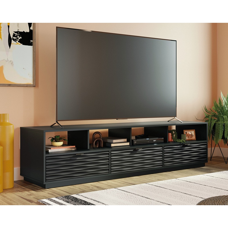 Sauder Select 3-Drawer TV Credenza Black (433735)  Sauder