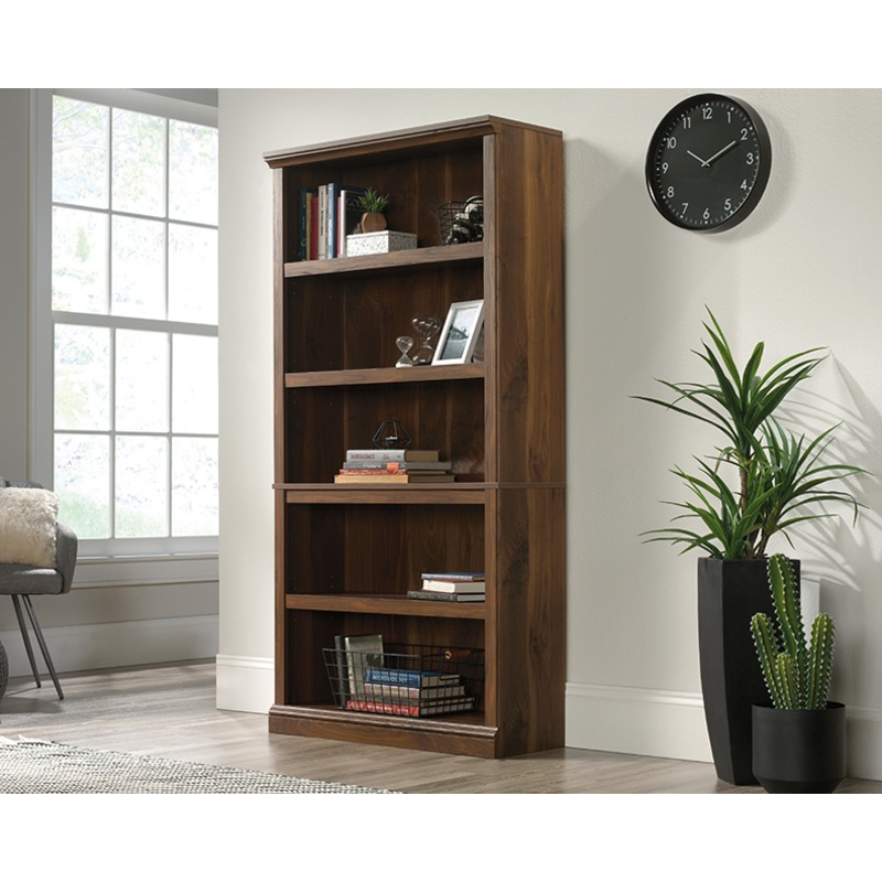 Sauder Select 5-Shelf Bookcase Grand Walnut (426424)  Sauder