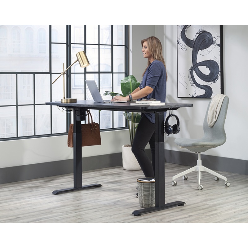 Sauder Select 60″ Electric Sit/Stand Desk Black (443743)  Sauder
