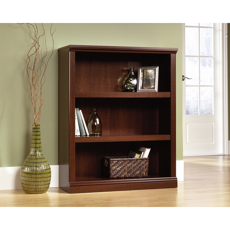 Sauder Select Adjustable 3-Shelf Bookcase Select Cherry (412808)  Sauder
