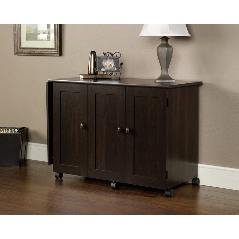 Sauder Select Drop Leaf Sewing Craft Cart (411615)  Sauder