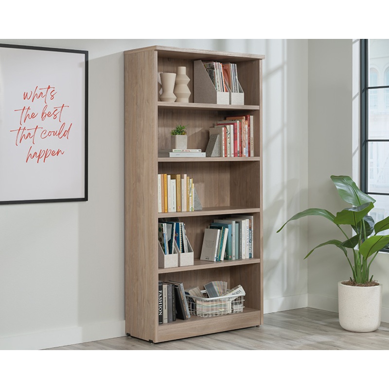 Via Library Bookcase Harvest Walnut (441412)  Sauder