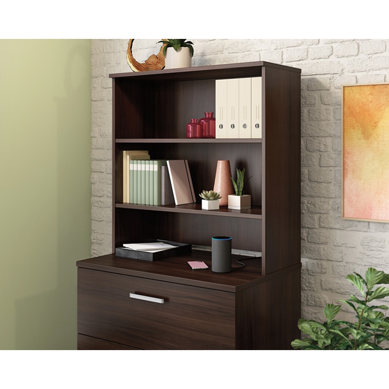 Affirm 2-Shelf File Cabinet Hutch Noble Elm (427447)  Sauder