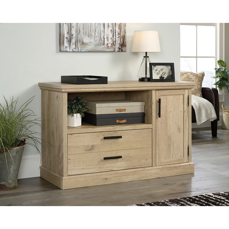 Aspen Post Single Drawer File Credenza Prime Oak (427020)  Sauder