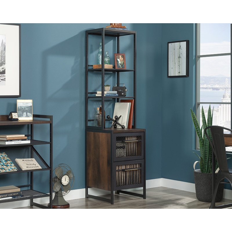 Briarbrook Narrow Bookcase Barrel Oak (430268) – Sauder