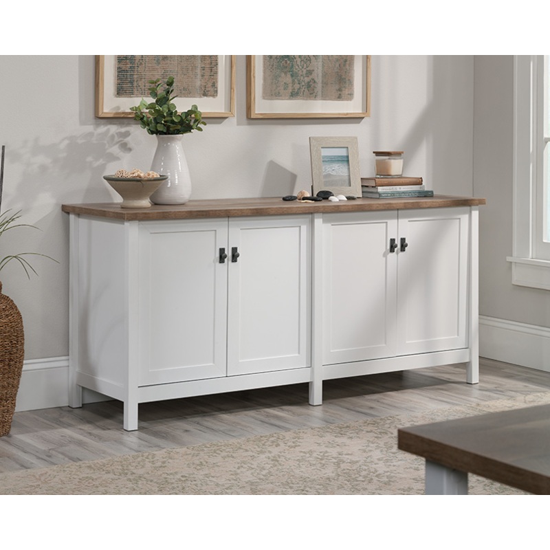 Cottage Road Home Office Credenza White (430229)  Sauder
