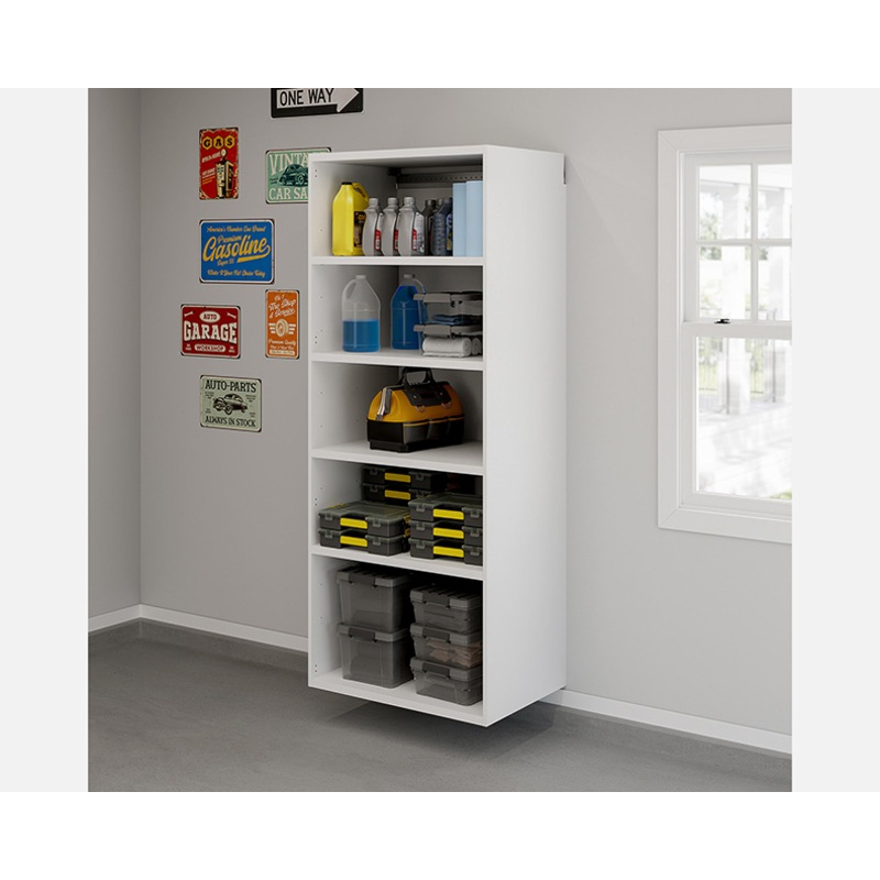 GarageCore 23.5″ Deep Wall-Mounted Cabinet White (441365)  Sauder
