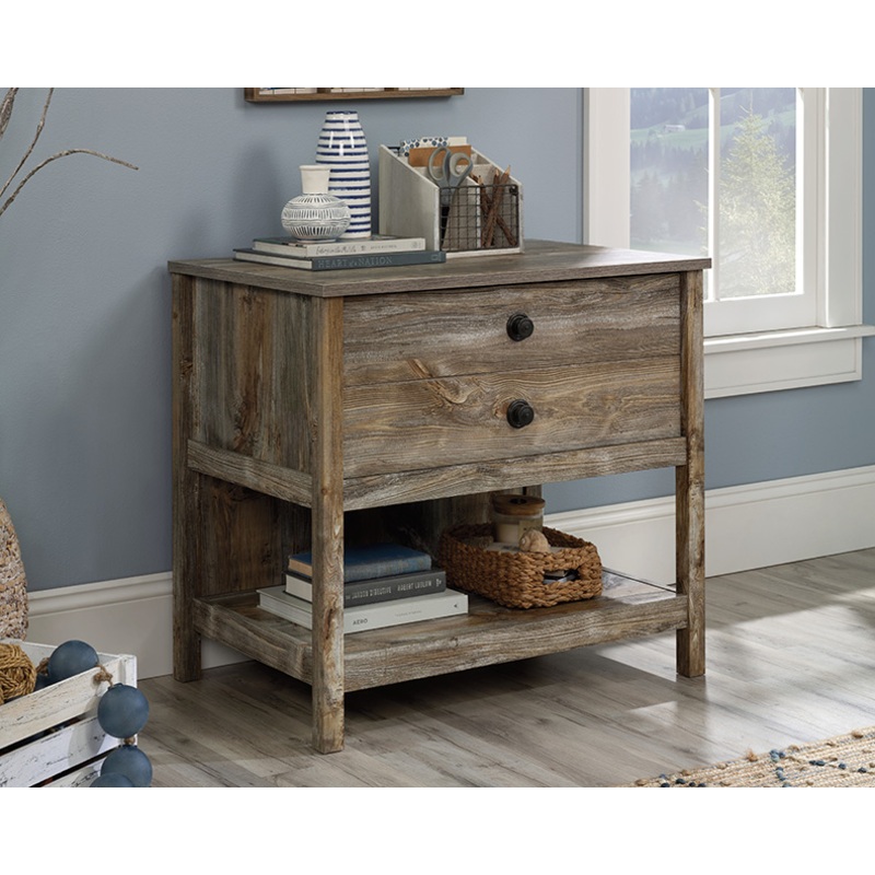 Granite Trace Lateral File Cabinet Rustic Cedar (433951)  Sauder
