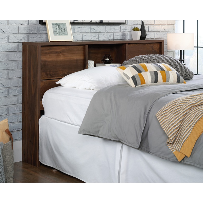 Harvey Park Full/Queen Bookcase Headboard Grand Walnut (433263)  Sauder