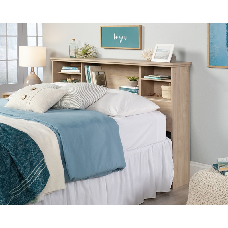 River Ranch Full/Queen Bookcase Headboard Harvest Walnut (447387) – Sauder