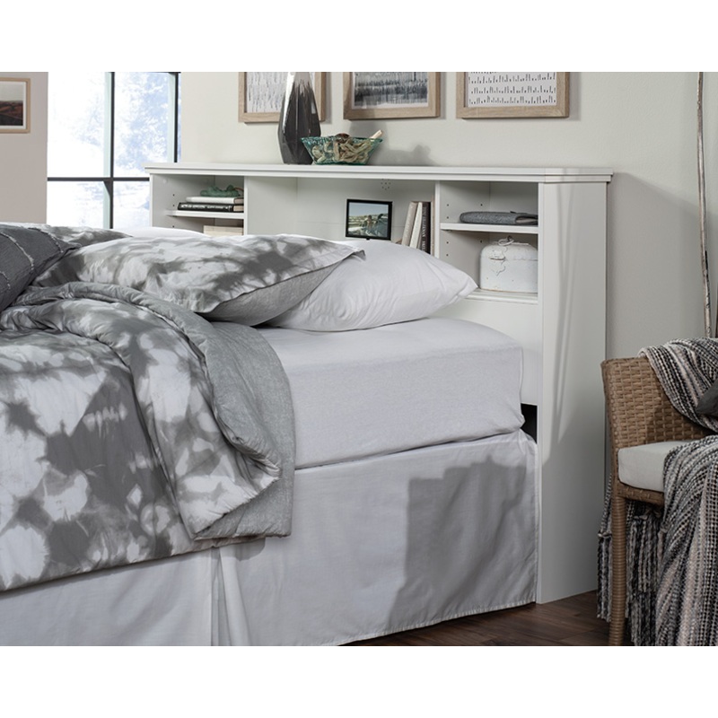 River Ranch Full/Queen Bookcase Headboard White (429930)  Sauder