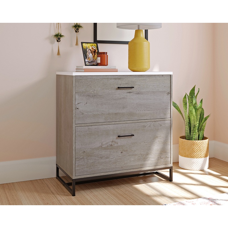 Tremont Row Lateral File Mystic Oak with White (433238)  Sauder