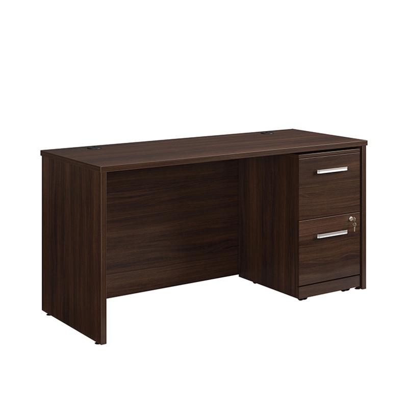 Affirm 60 x 24 Desk, 2-Drawer Ped File Noble Elm (431845) – Sauder