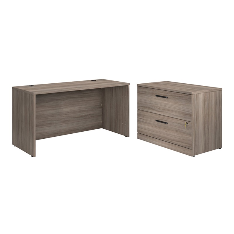 Affirm 60 x 24 Desk with Lateral File Hudson Elm (431836) – Sauder