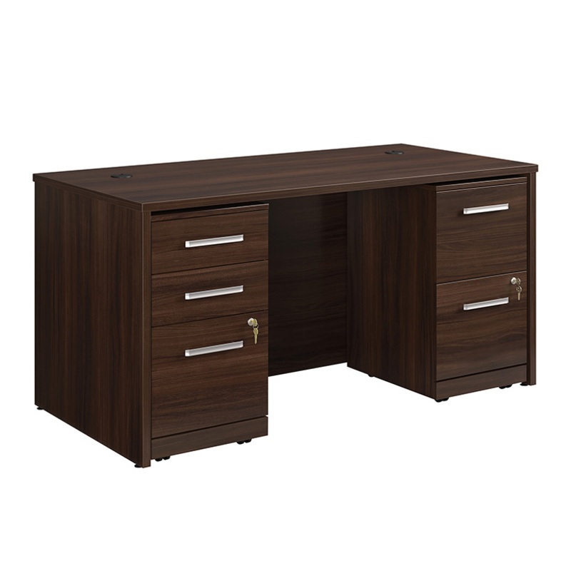Affirm 60 x 30 Desk, 2-Drw & 3-Drw Ped Noble Elm (431856) – Sauder
