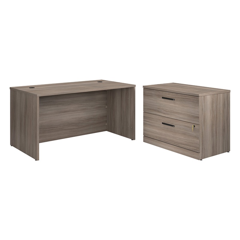 Affirm 60 x 30 Desk with Lateral File Hudson Elm (431837) – Sauder