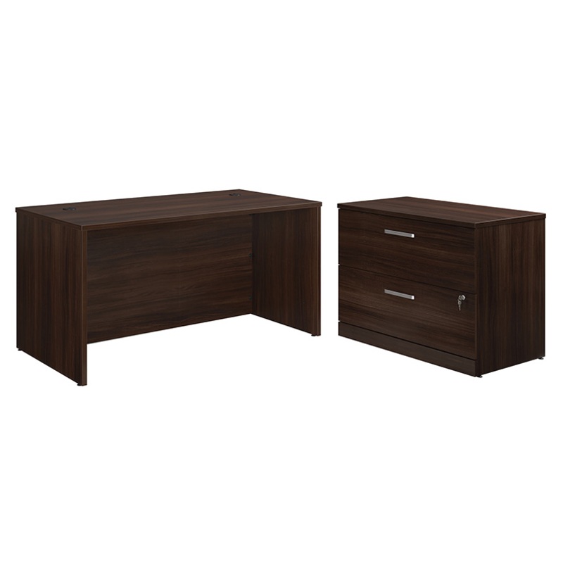 Affirm 60 x 30 Desk with Lateral File Noble Elm (431869) – Sauder