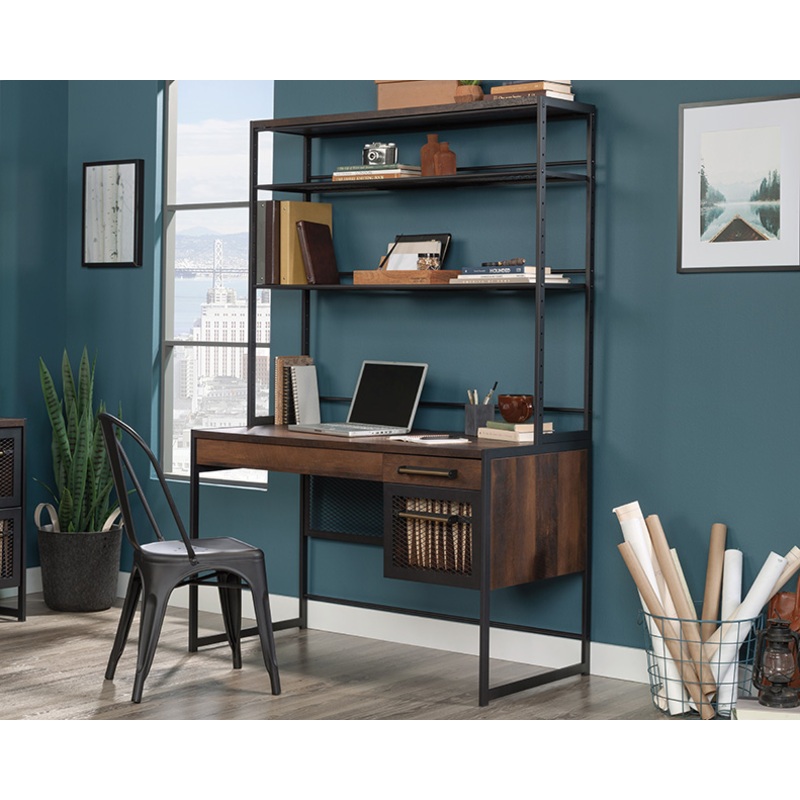 Briarbrook Desk with Hutch Barrel Oak (431654) – Sauder