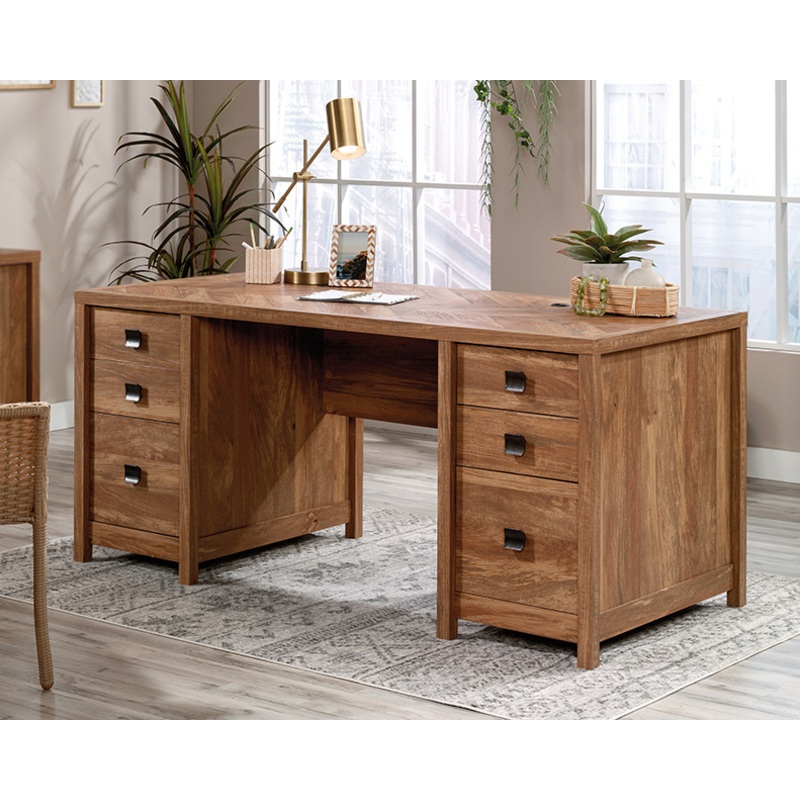 Cannery Bridge Executive Desk Sindoori Mango (429414)  Sauder