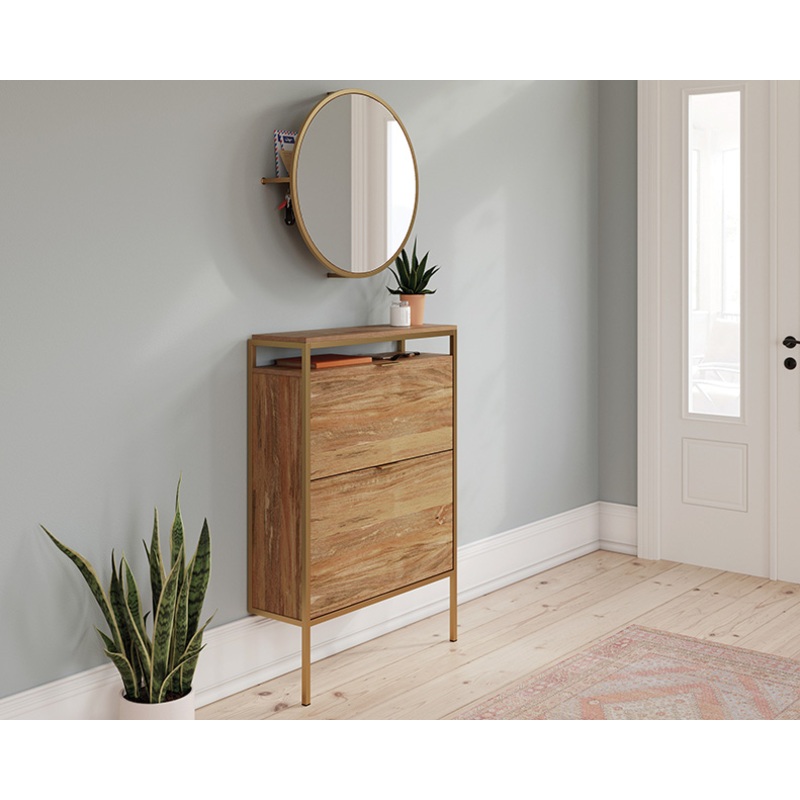 International Lux Entryway Shoe Storage Cabinet Sindoori Mango (431268)  Sauder