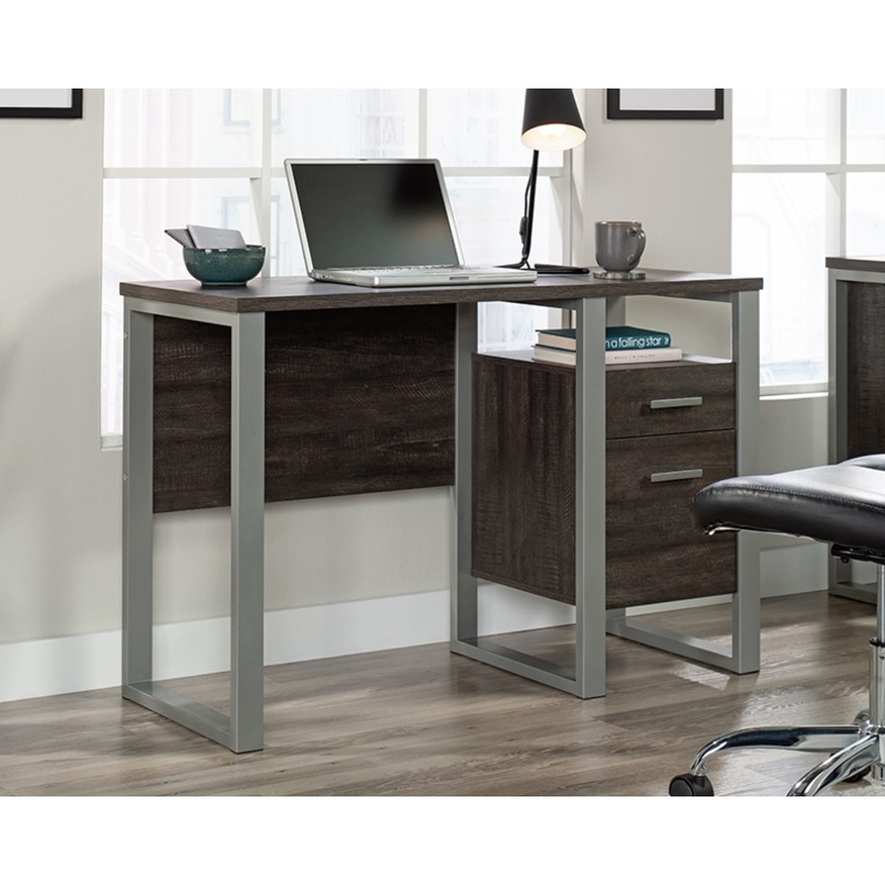 Rock Glen Single Pedestal Desk Blade Walnut (431599)  Sauder