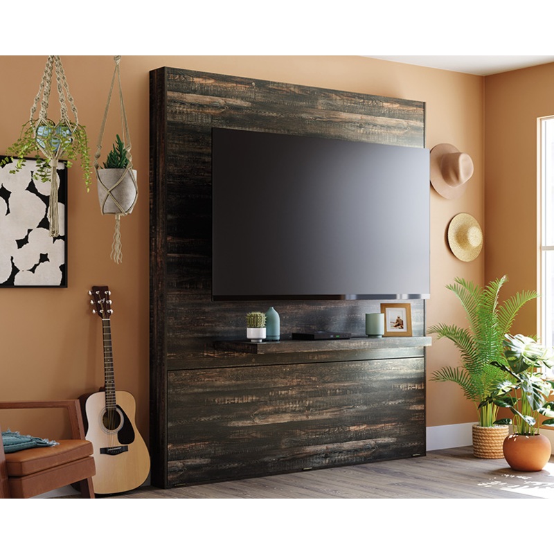 Steel River Entertainment Wall Carbon Oak (430570)  Sauder