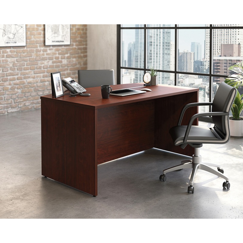Affirm 60 x 36 Bowfront Executive Desk Classic Cherry (426284)  Sauder