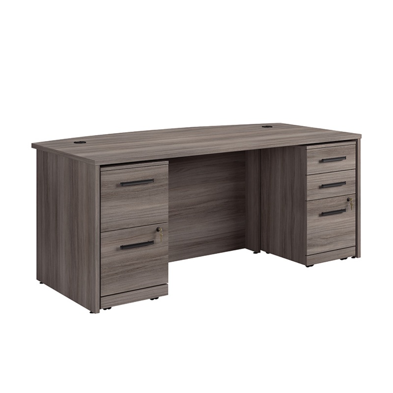 Affirm Executive Desk, 2-Drw & 3-Drw Ped Hudson Elm (431535) – Sauder