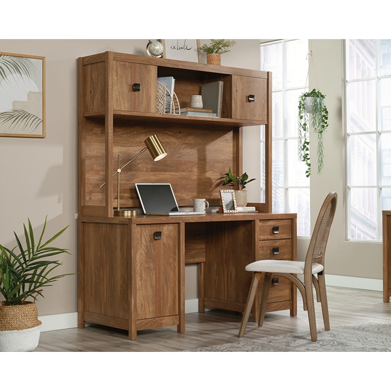 Cannery Bridge Desk with Hutch Sindoori Mango (443700)  Sauder