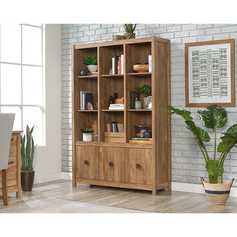 Cannery Bridge Storage Wall Bookcase Sindoori Mango (424192)  Sauder