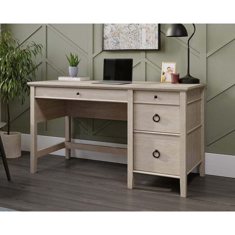 East Adara Single Pedestal Desk Cascade Oak (430302)  Sauder