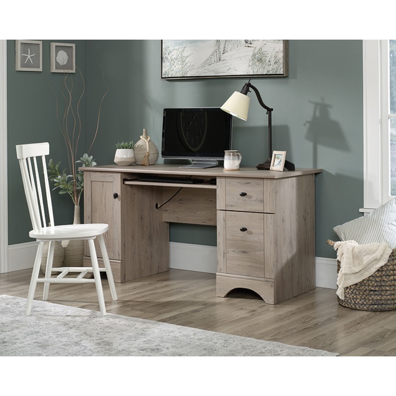 Sauder Select Computer Desk with Drawers Laurel Oak (429448)  Sauder
