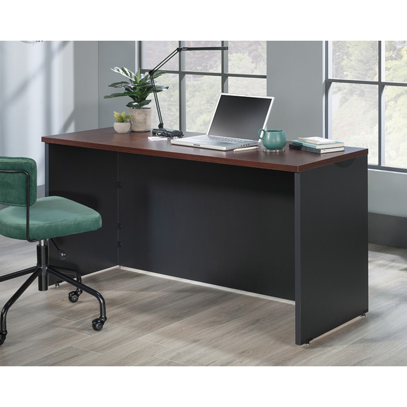 Via Credenza Desk Classic Cherry (435228)  Sauder