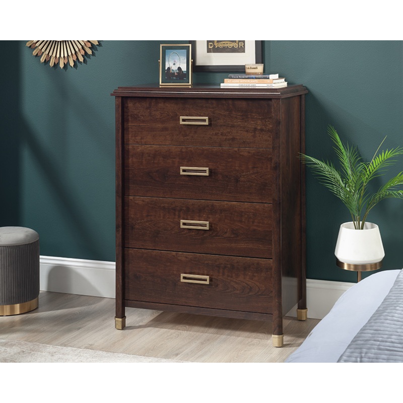 1934 Collection Modern 4-Drawer Chest Deco Cherry (437309)  Sauder