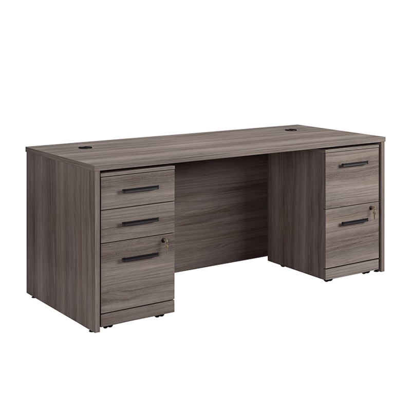 Affirm 72 Desk, 2-Drw Ped, 3-Drw Ped Hudson Elm (431523) – Sauder