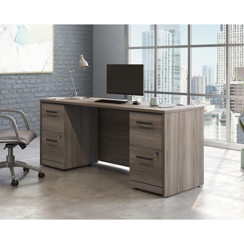 Affirm 72 Desk, 2-Drw Ped File X2 Hudson Elm (431502) – Sauder