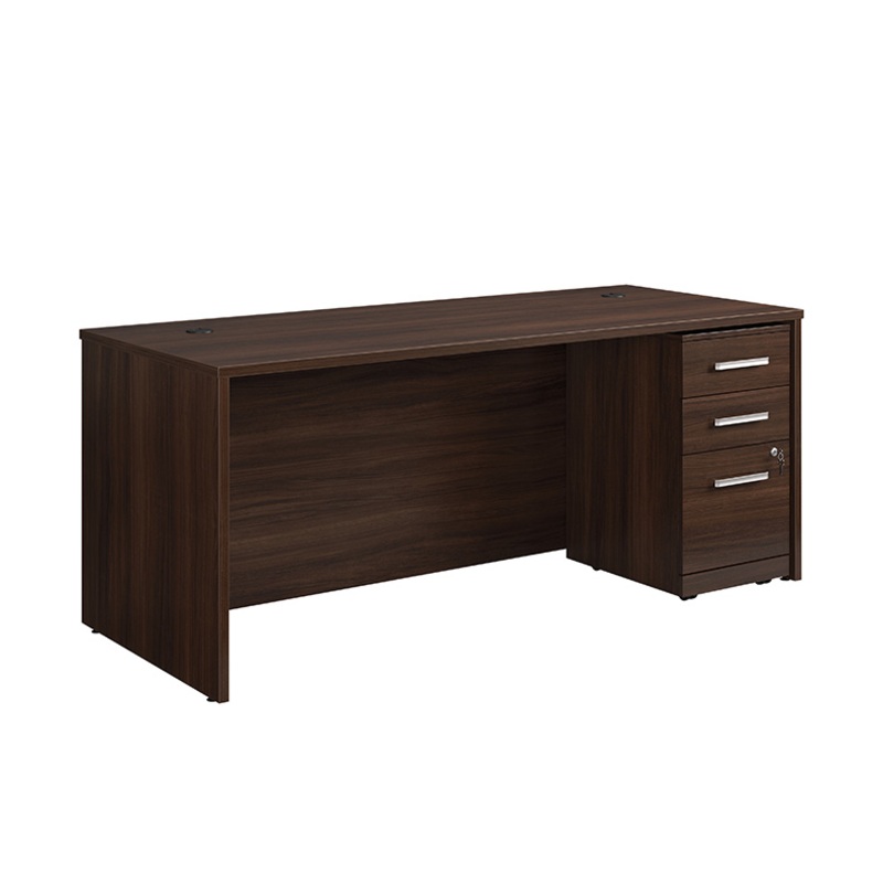 Affirm 72 Desk, 3-Drw Ped File Noble Elm (431511) – Sauder