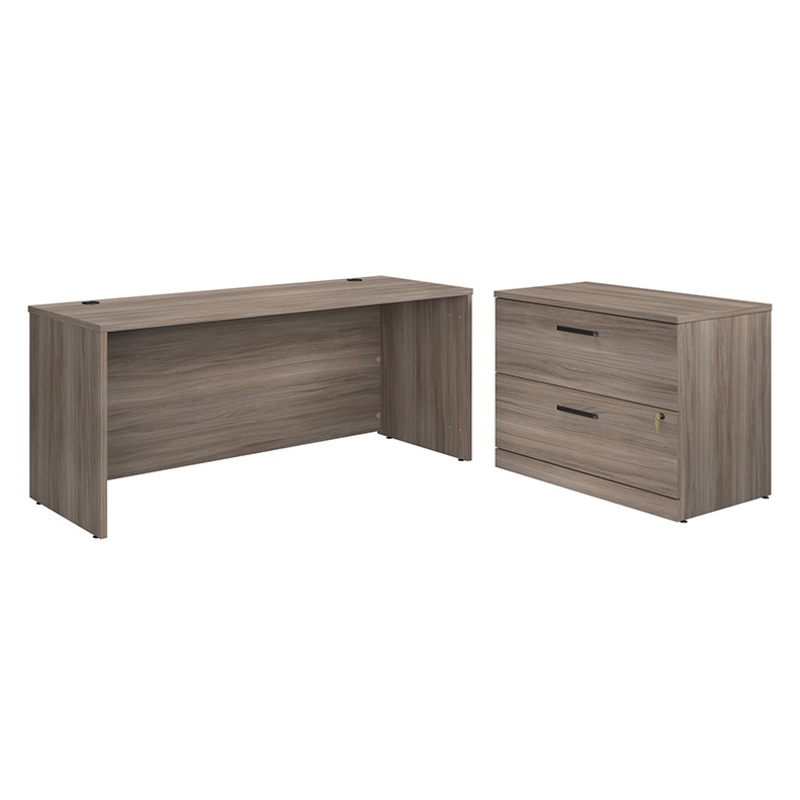 Affirm 72 Desk with Lat File Hudson Elm (431547) – Sauder
