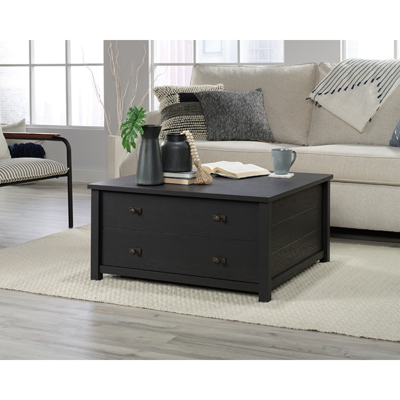 Cottage Road Storage Coffee Table Raven Oak (427315)  Sauder