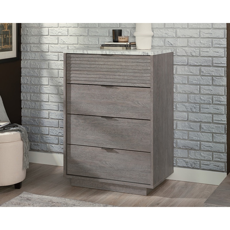 East Rock 4-Drawer Bedroom Chest Ashen Oak (431758)  Sauder