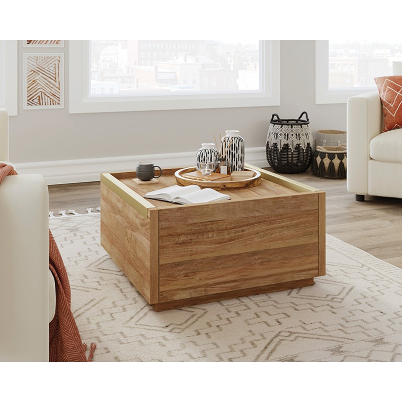 Manhattan Gate Square Coffee Table Sindoori Mango (427359)  Sauder