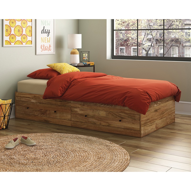Cannery Bridge Twin Mate's Bed Sindoori Mango (430059)  Sauder