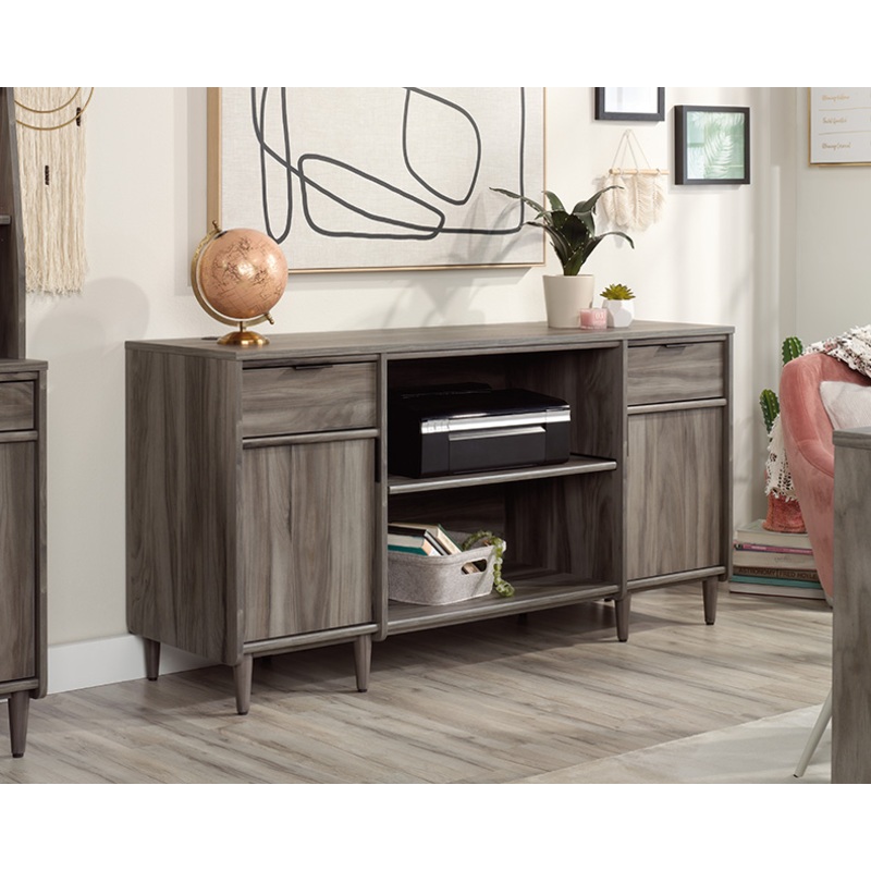 Clifford Place Home Office Credenza Jet Acacia (429507)  Sauder