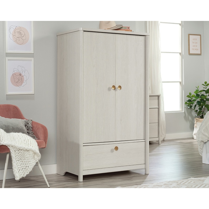 Dover Edge Armoire Glacier Oak (432063) – Sauder